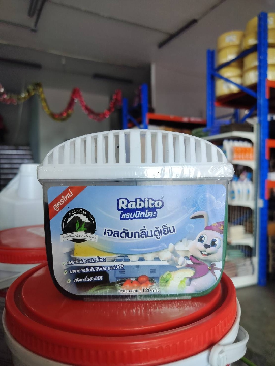 Rabito ก้อนฟ้าใส่ชักโครก กลิ่นดอกกุหลาบ ดับกลิ่น เจลดับกลิ่น โถสุขภัณฑ์ ลดการก่อตัวของแบคทีเรีย 1กล่องมี6ก้อน A9